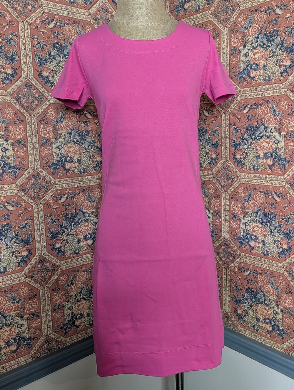 Talbots Hibiscus Short Sleeve TEE Dress
